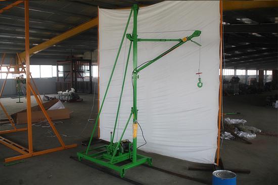 建筑业、装修业，房顶工作选择移动式吊运机